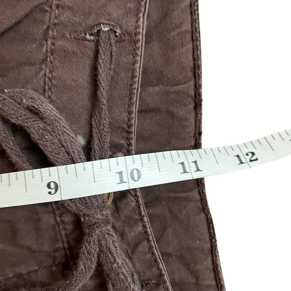 Style & Co Women's Embroidered Capri Cargo Pants Size 10 Casual Drawstring Y2K - Picture 7 of 9